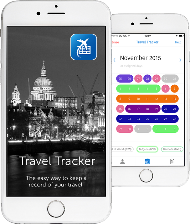 travel tracker entry